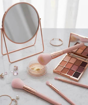 Professional Pink Makeup Brush Set